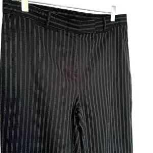 NOH Navy Blue & White Striped Trousers